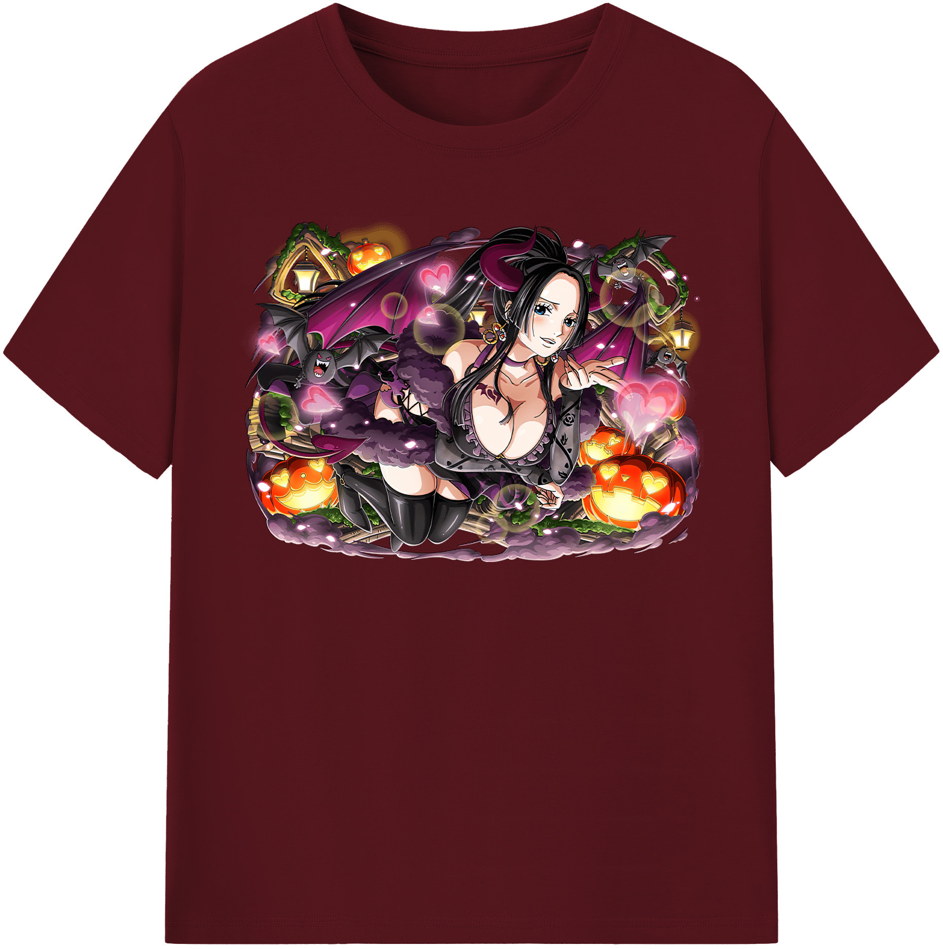 ワンピース ボア・ハンコック ONE PIECE Boa·Hancock 綿100％半袖Tシャツ（フロントプリント）